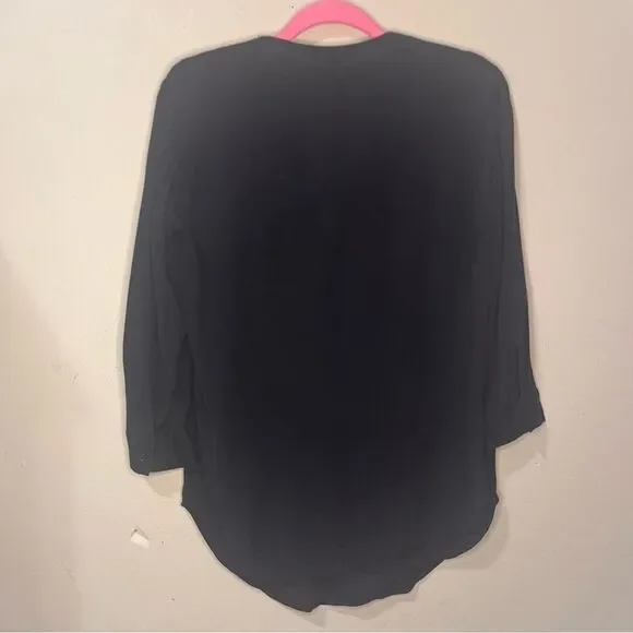 SANDRO Printed Silk Blouse Size M - Picture 7 of 7